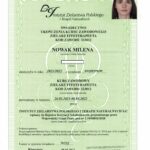 Milena Nowak - Zielarz Fitoterapeuta - Certyfikat